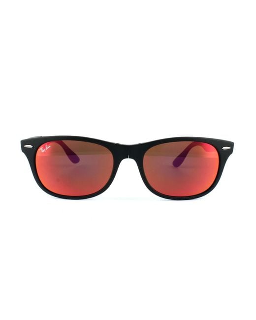 Ray-Ban Red Rectangle Mirror Sunglasses for men