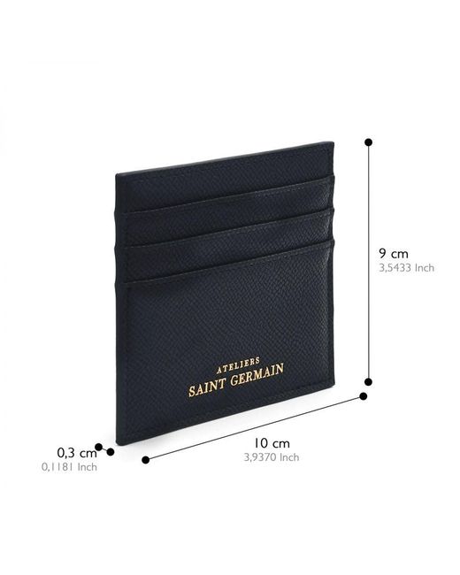 Ateliers Saint Germain Black Card Holder Simple