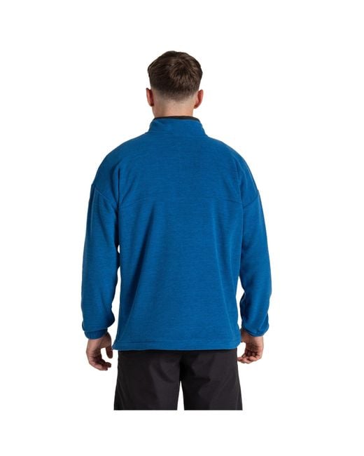 Craghoppers Blue Esk Colour Block Melange Half Zip Fleece Top (Fresh) for men