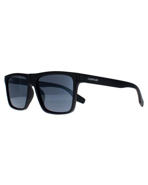 Calvin Klein Blue Square Matte Gunmetal Mirror Ck20521S
