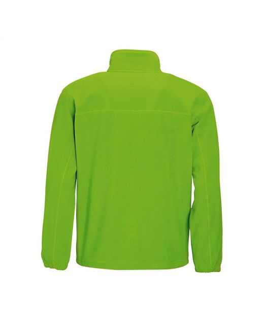 Sol's Green North Full Zip Outdoor Fleece Jacket (Lime) for men