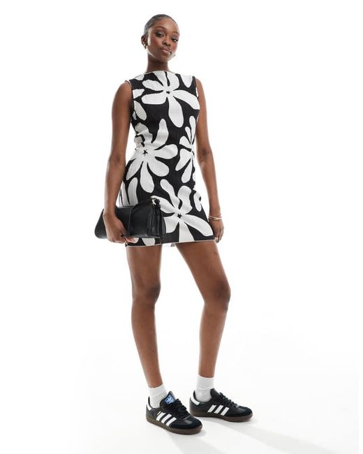 Vero Moda White Plisse Sleeveless Mini Dress