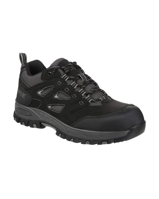 Regatta Black Mudstone Safety Trainers /Granite) for men