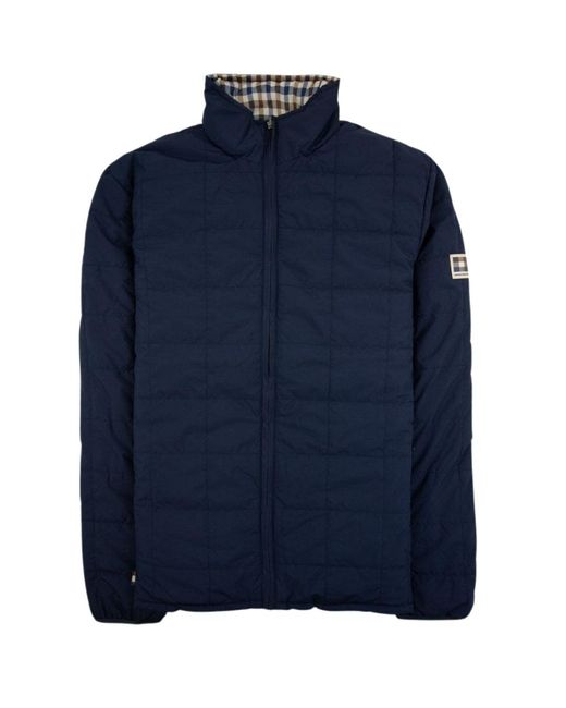 Aquascutum Blue Active Rlg Reversable Jacket for men