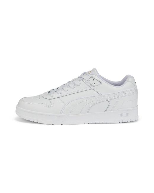 PUMA White Rbd Game Low Sneakers