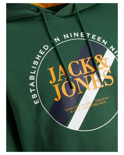Jack & Jones Hoodie in het Green voor heren