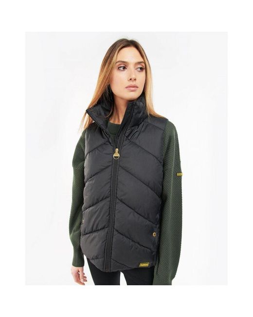 Barbour Gray International Mackney Quilted Gilet