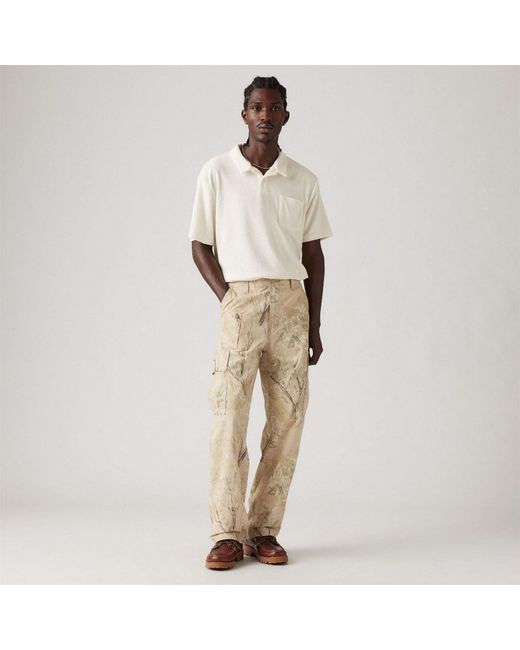Levi's Natural Levi's Parachute Solid Patterned Cargo Pants for men