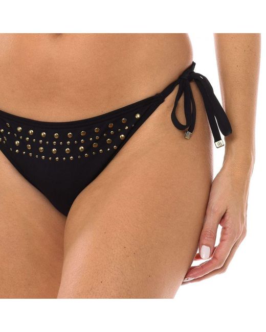 Michael Kors Brown Bikini Panties With Ties Mm1m121 Women Polyamide