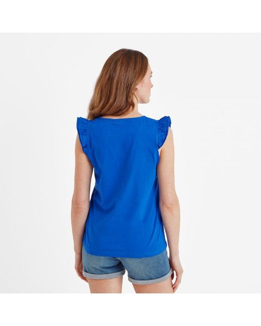 TOG24 Blue Eleanor T-Shirt Mykonos Cotton