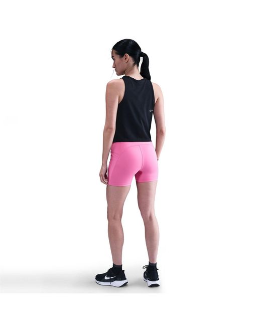 Nike Pink Dri Fit Compression Bermuda Shorts