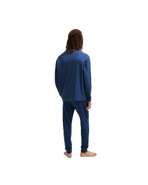 Boss Blue Laze Hooded Solid Patterned Jacket for men