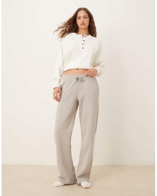 Gina Tricot Natural Straight Leg Joggers