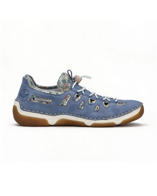 Rieker Blue 55956 Comfort Shoes Sky