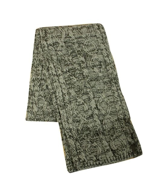 PUMA Green Knit Wool Scarf Textile