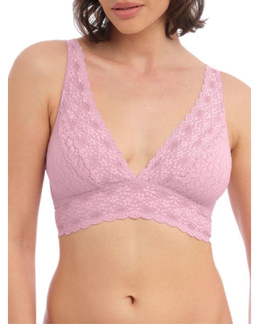 Wacoal Pink Halo Lace Wire Free Soft Cup