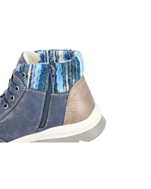 Cipriata Blue Erte Ankle Boots