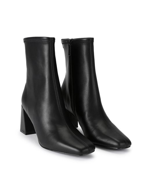 Kurt Geiger Black Sam Block Ankle Booties