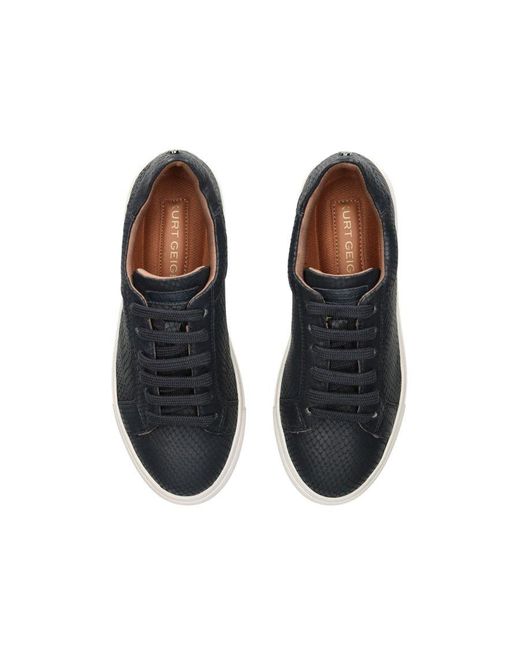 Kurt Geiger Blue Leather Kgl Dulwich Sneakers