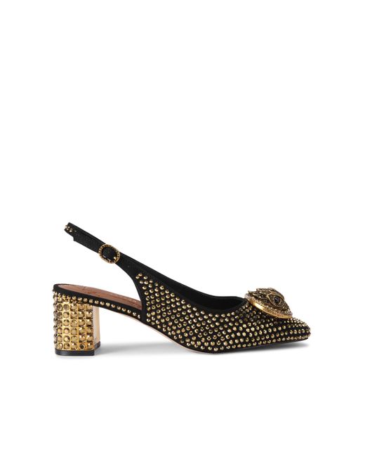 Kurt Geiger Black Chelsea Block Slingback Heels