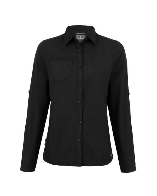 Craghoppers Black Ladies Kiwi Long-Sleeved Shirt