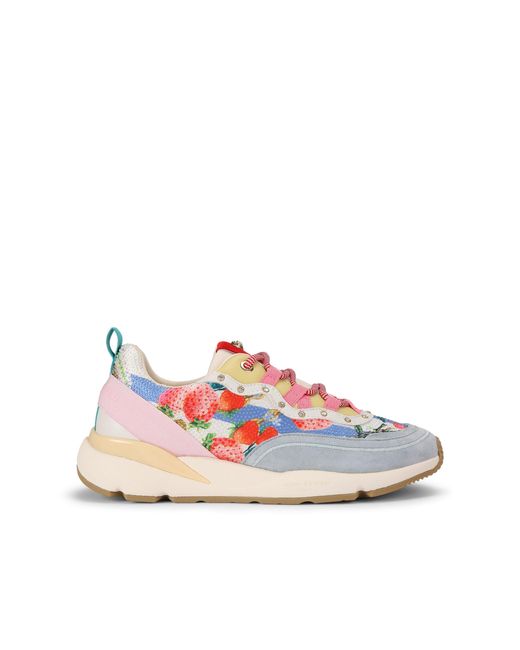 Kurt Geiger Pink Suede Sporty Runner Sneakers