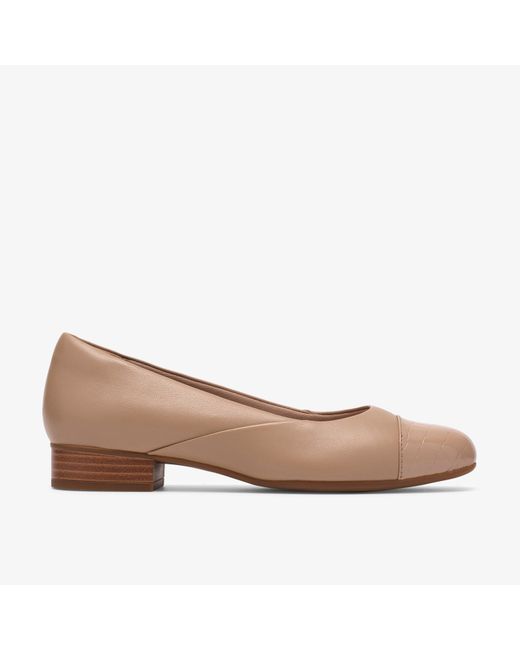 Clarks Brown Juliet Rise Taupe Leather Shoes