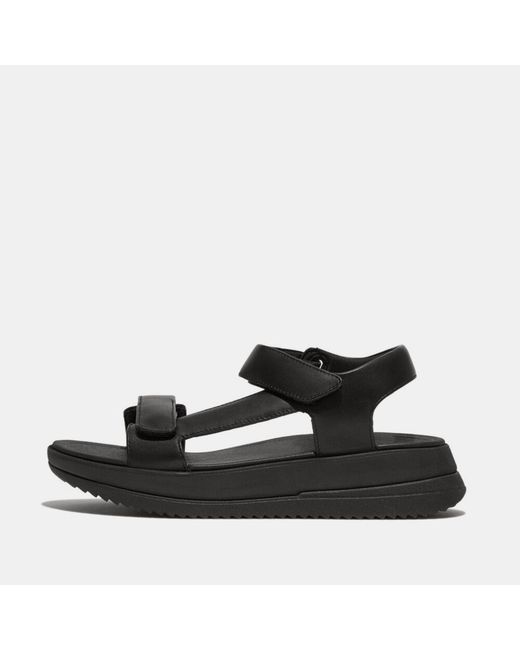 Fitflop Black Fit Flop Surff Adjustable Back Strap Sandals