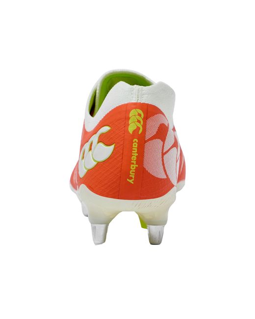 Canterbury Red Phoenix 2.0 Elite Soft Ground Rugby Boots (Tangerine Tango) for men