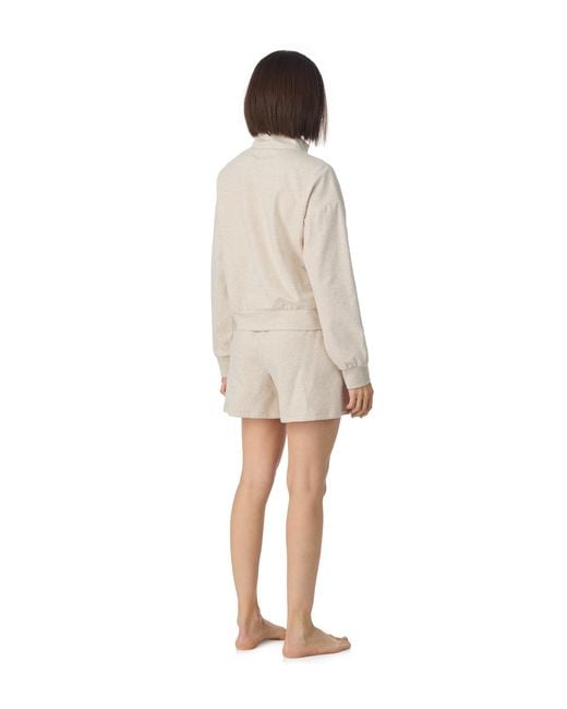 DKNY White Long Sleeve Top And Boxer Pyjama Set