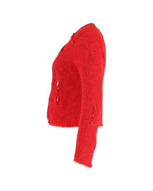 IRO Agnette Distressed Jas in het Red
