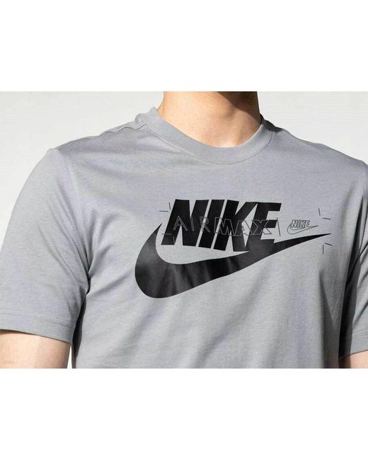 Nike Gray Sportswear Air Max T Shirt for men