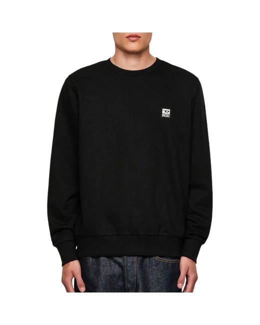 DIESEL Black S-Girk- Sweatshirt for men