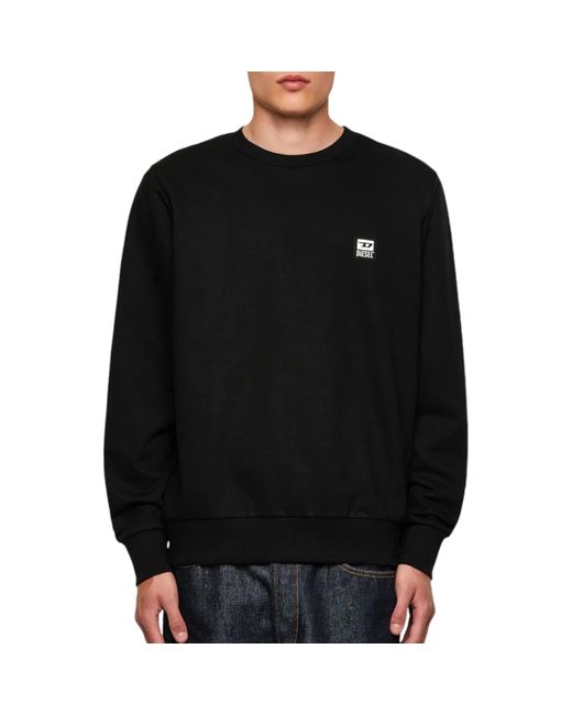 DIESEL Black S-Girk- Sweatshirt for men