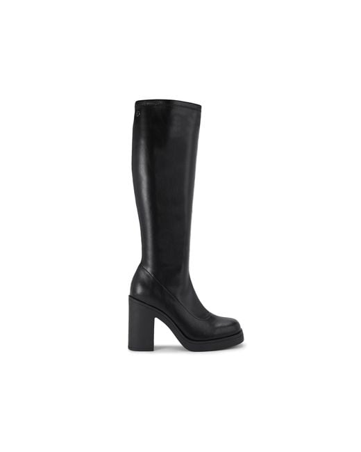 KG by Kurt Geiger Black Twist Knee Boots