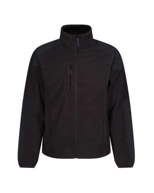 Regatta Black Professional Broadstone Full Zip Fleece Jacket for men