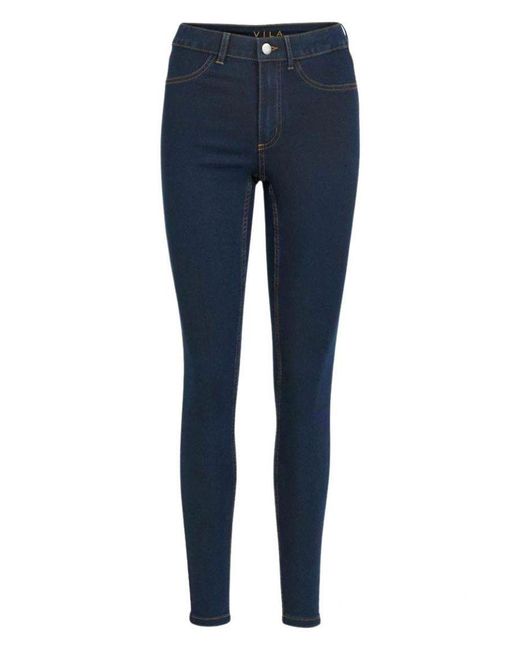 Vila Blue Regular Skinny Jeans Cotton