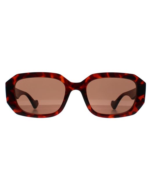 Gucci Brown Rectangle Shiny Dark Havana Gg1535S