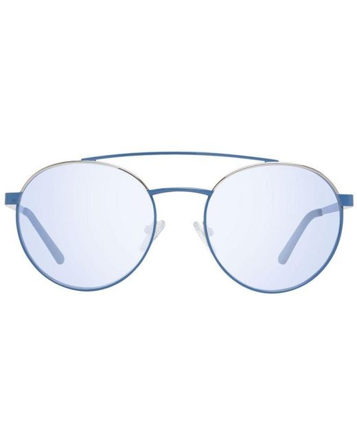 Guess Blue Round Sunglasses for men