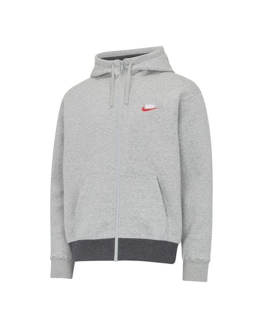 Mens grey nike club tracksuit hotsell