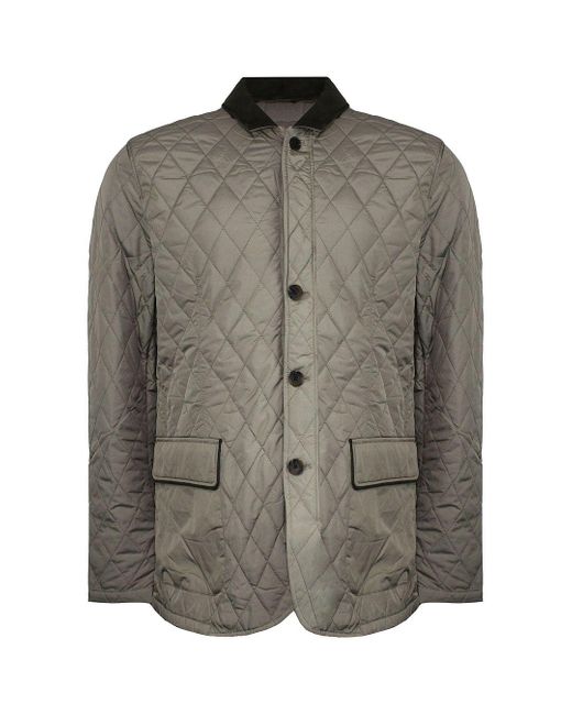 Hackett Gray Padded Quilted Blazer for men