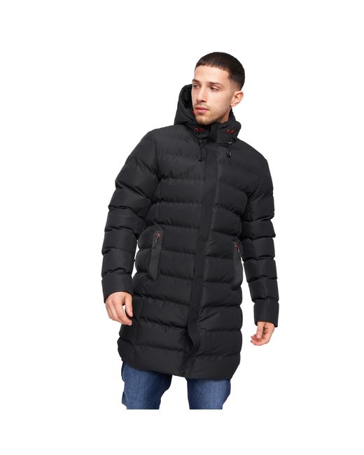 Crosshatch Black Longkamp Jacket for men