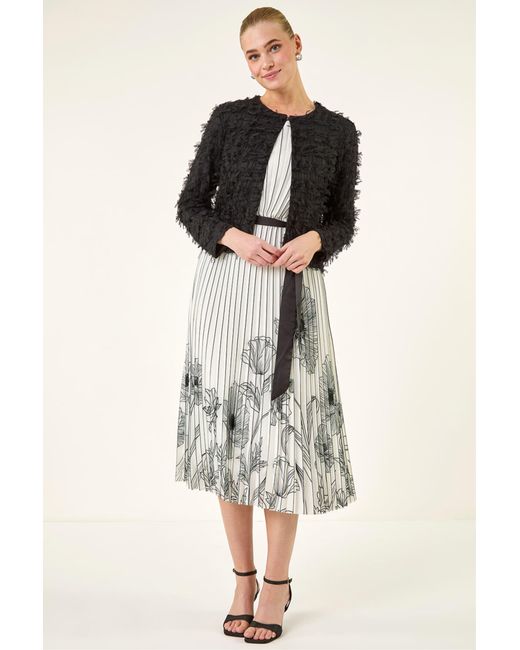 Roman Black Textured Edge To Jacket