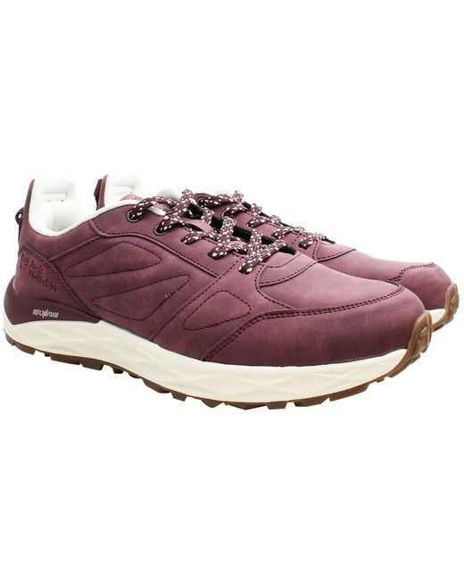 Jack Wolfskin Purple Portland Low Grape Walking Shoes