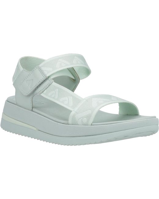 Fitflop Blue Surff Back Strap Polyester/Leather Sagebrush Wide Sandals