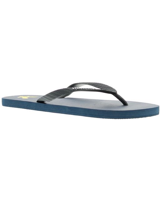Lyle & Scott Blue Flip Flop Flip-Flops Rubber for men