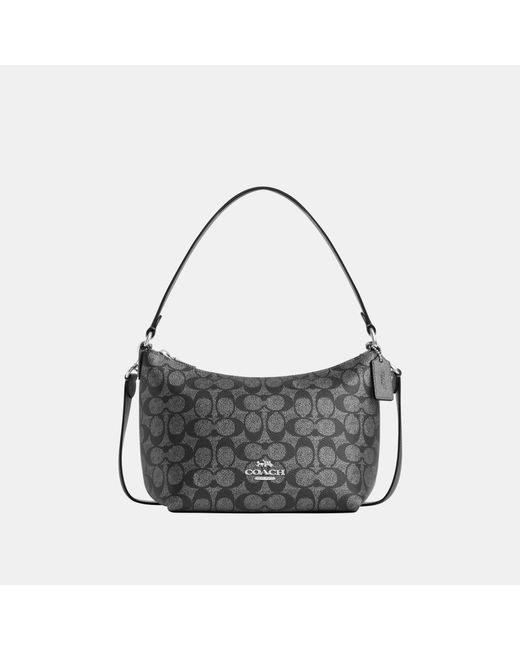 COACH Black Zip Top Shoulder Bag