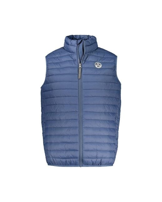 North Sails Blue Polyamide Jacket for men