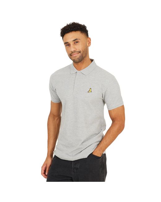 Brave Soul White Cotton Polo Shirt Short Sleeve Summer Top for men