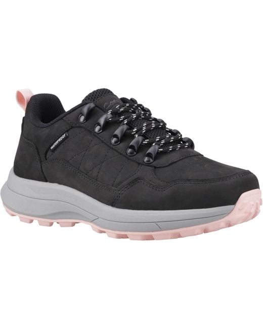 Cotswold Black Elmfield Nubuck Hiking Shoes